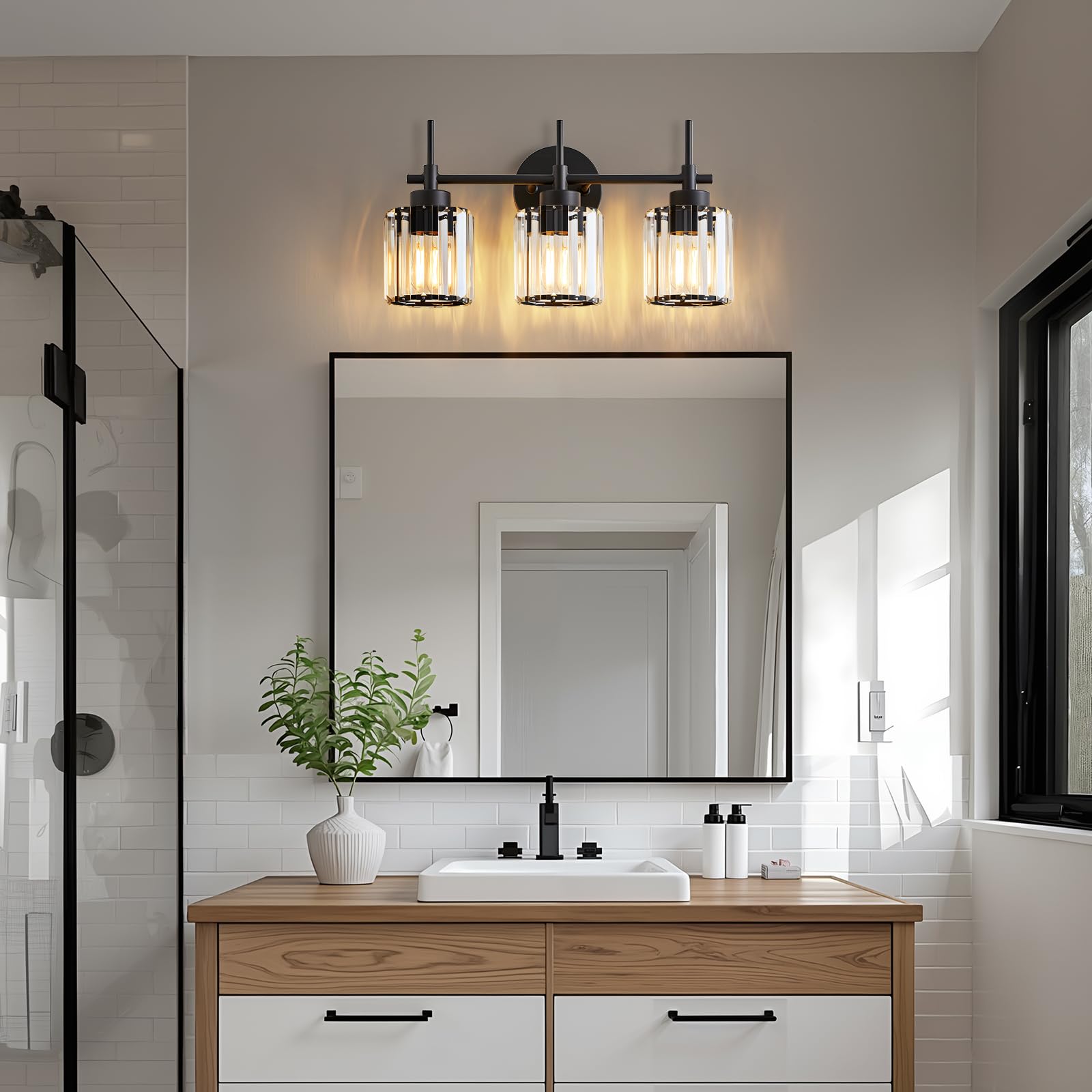 EJIAXIN over-mirror bath light delivers ambient and task lighting details