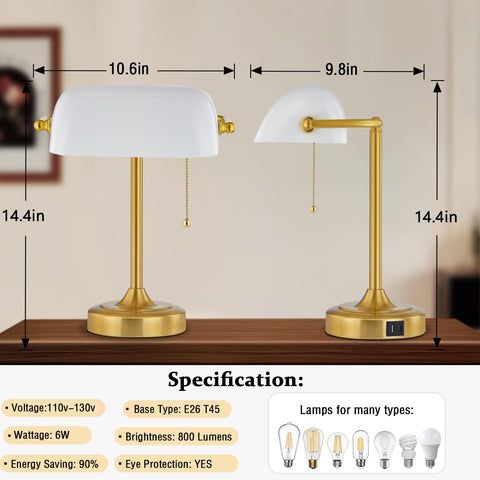 EJIAXIN table lamp suited for nightstands and desks