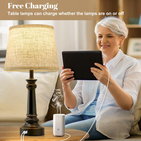 EJIAXIN Touch Lamps' touch control and dimming levels for versatile lighting.