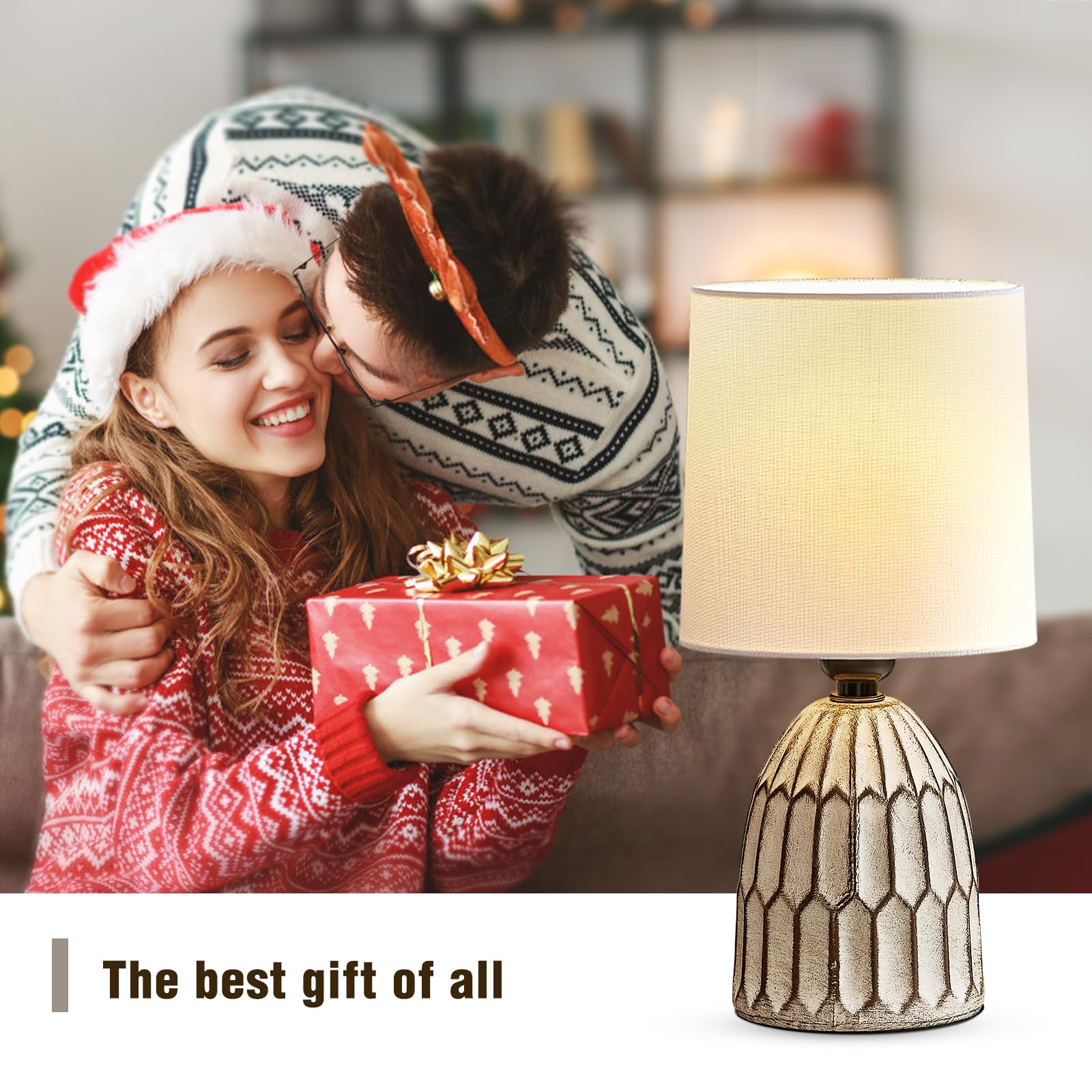 EJIAXIN set of 2 lamps for coordinated style in bedrooms and living rooms.