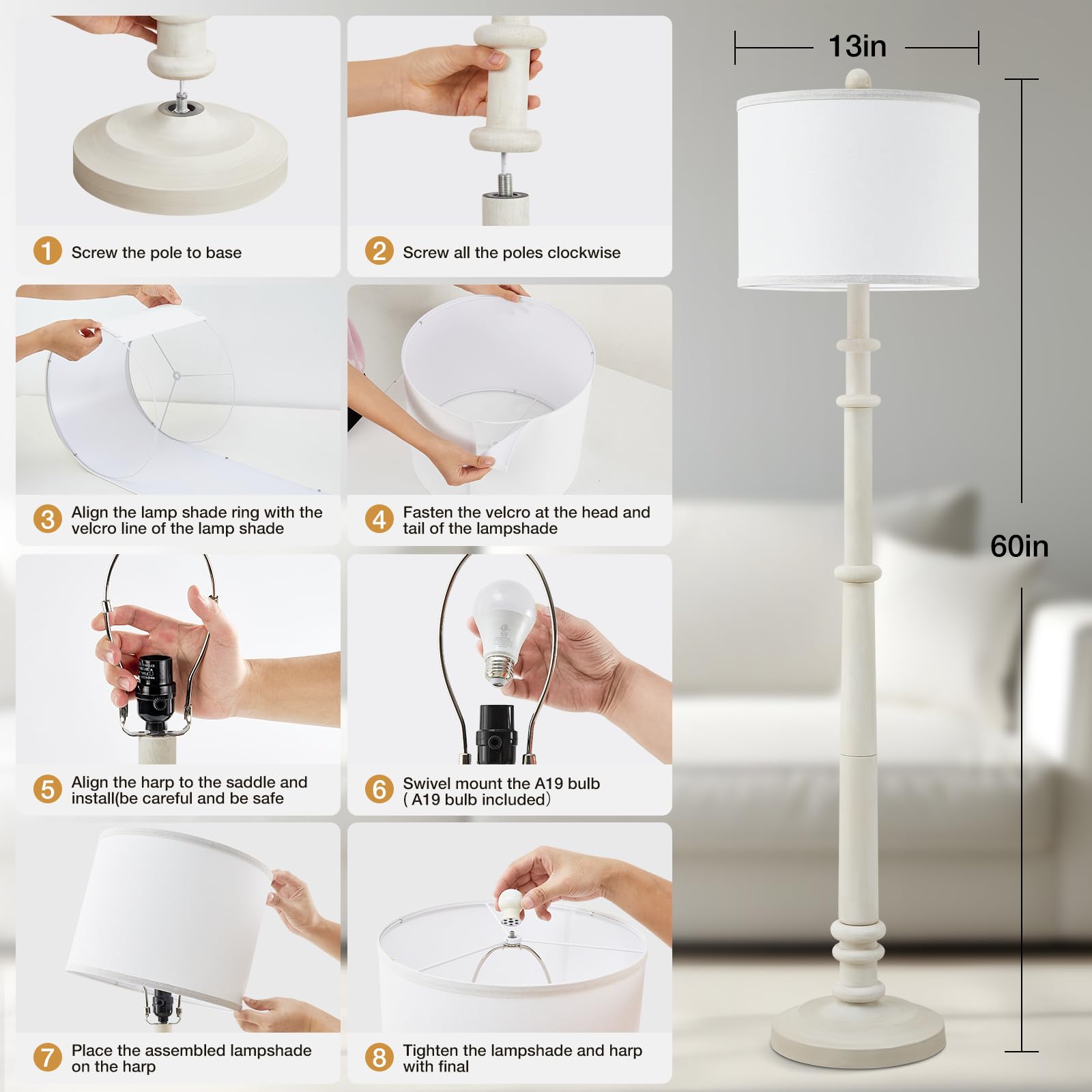 EJIAXIN vintage-inspired design complements modern and traditional decor.