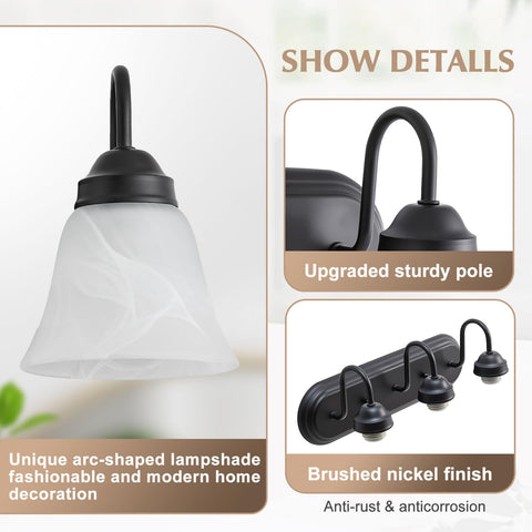 EJIAXIN wall lamp with E26 base supports dimmable bulbs.