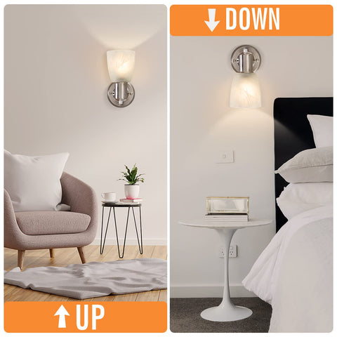 Durable metal construction and easy mounting detail of EJIAXIN sconce
