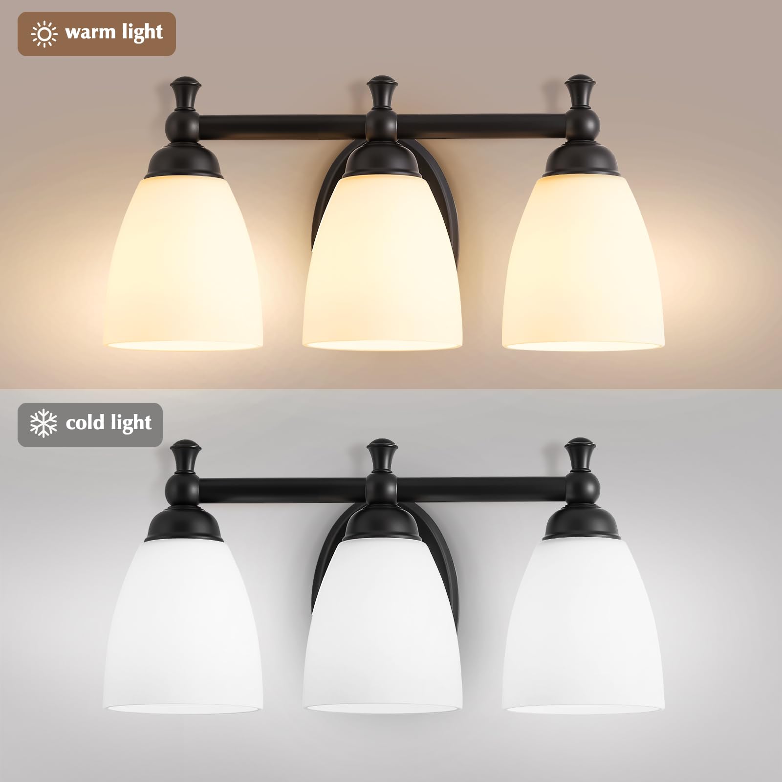 EJIAXIN wall sconce adds stylish ambiance to bathroom and dressing areas