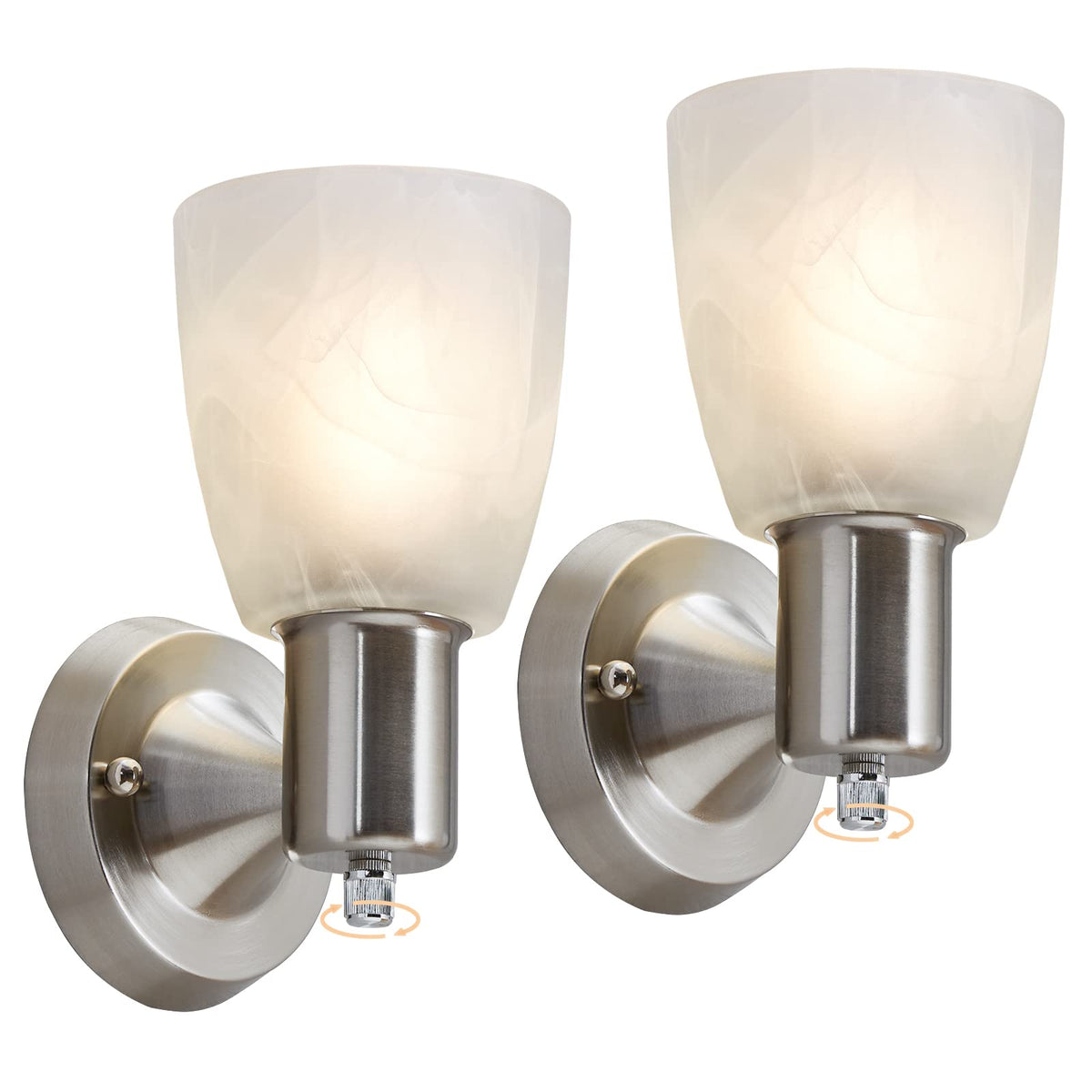 EJIAXIN wall sconces with brushed nickel finish offer soft ambient lighting