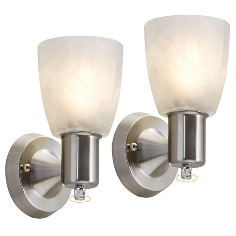 EJIAXIN wall sconces with brushed nickel finish offer soft ambient lighting