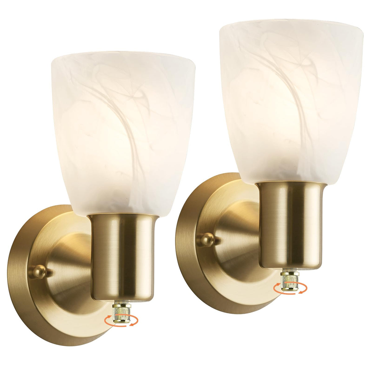 EJIAXIN wall sconces set of two with gold finish brighten vanity areas