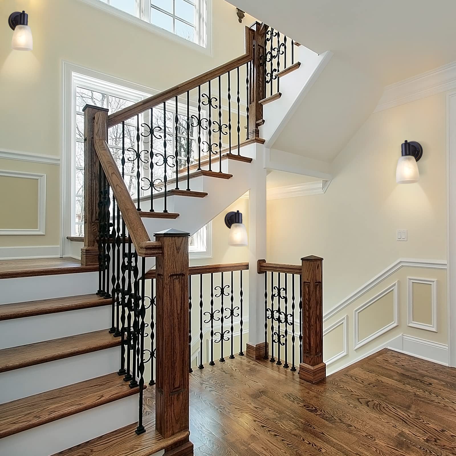 EJIAXIN wall sconce installed up or down for flexible lighting
