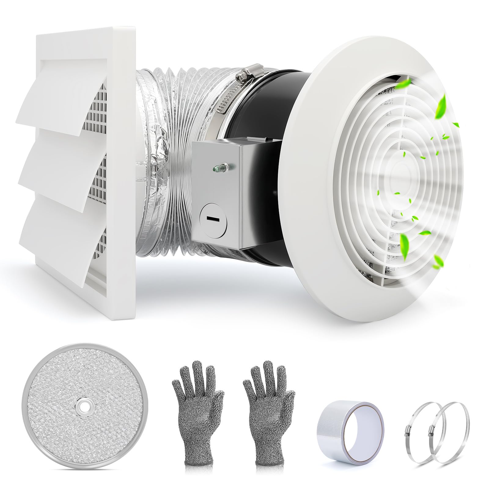 EJVFN 512M bathroom exhaust fan with wall mounted grille for quiet moisture control