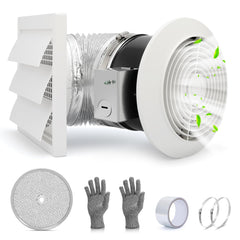 EJVFN 512M bathroom exhaust fan with wall mounted grille for quiet moisture control