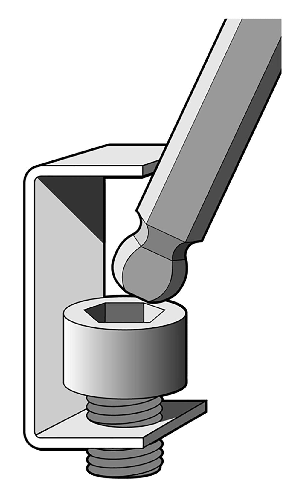 Burr-free short arm provides torque control in confined areas