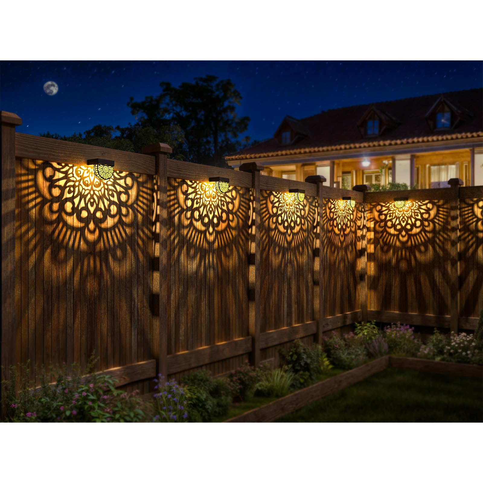 EKQ outdoor wall light IP55 rated for durable fence mounting.