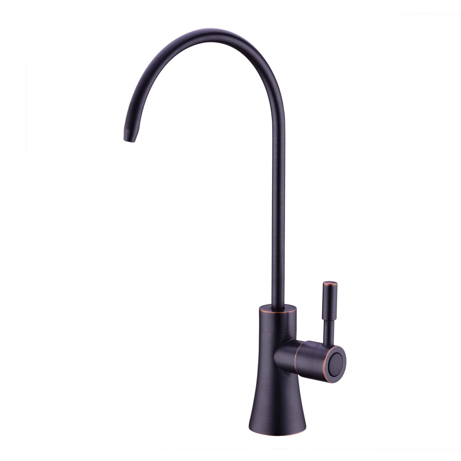 EKRTE bronze water filter faucet close-up highlighting oil rubbed bronze finish for durability