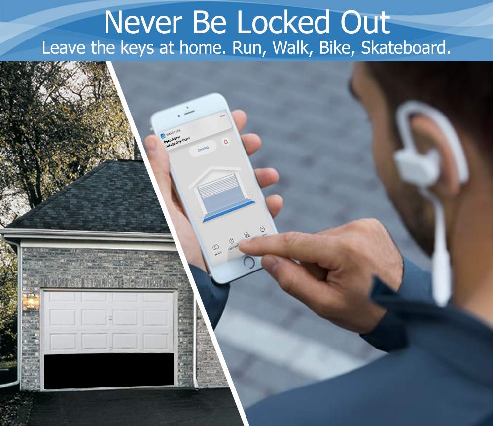 eKyro with Alexa voice control enabling hands-free operation of the door