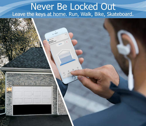 eKyro with Alexa voice control enabling hands-free operation of the door
