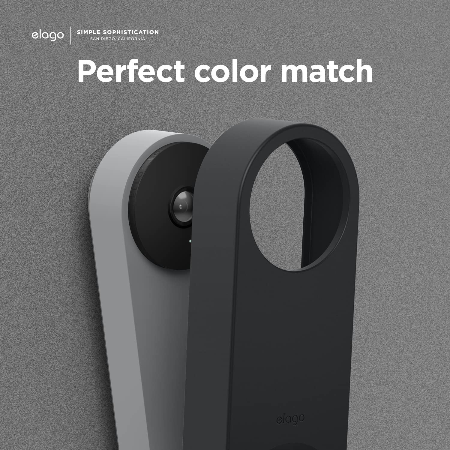 elago Nest Hello case installed on doorbell demonstrates full access to functions.
