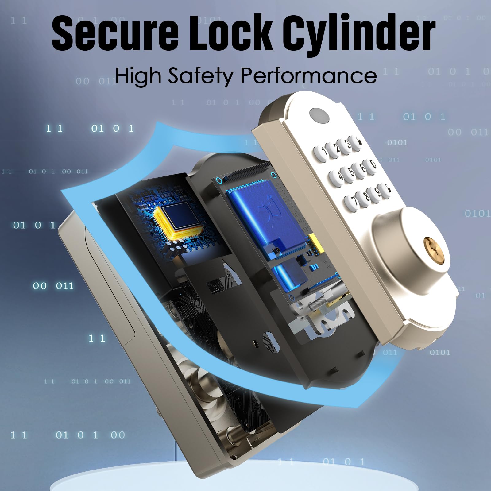 ELAMOR M19 auto-lock setup shown for convenience