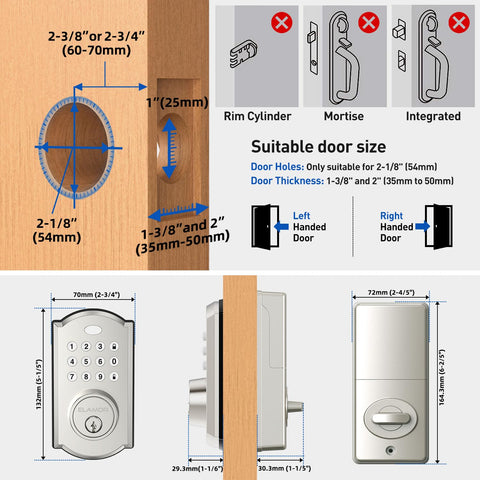 ELAMOR M19低-battery indicator visible on lock