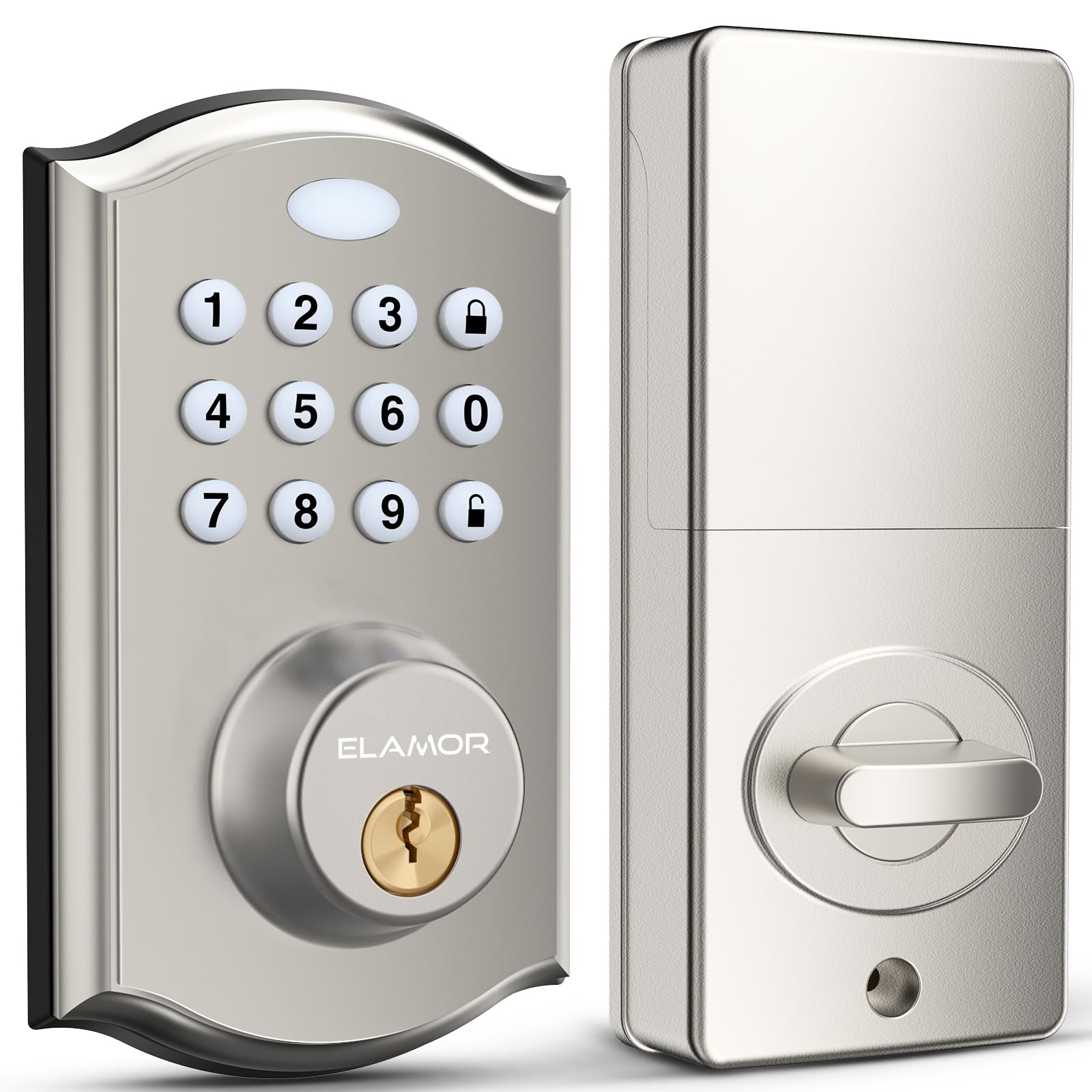 ELAMOR M19 keypad front door lock for quick keyless entry
