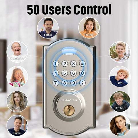 ELAMOR M19 supports up to 50 codes plus master code for access