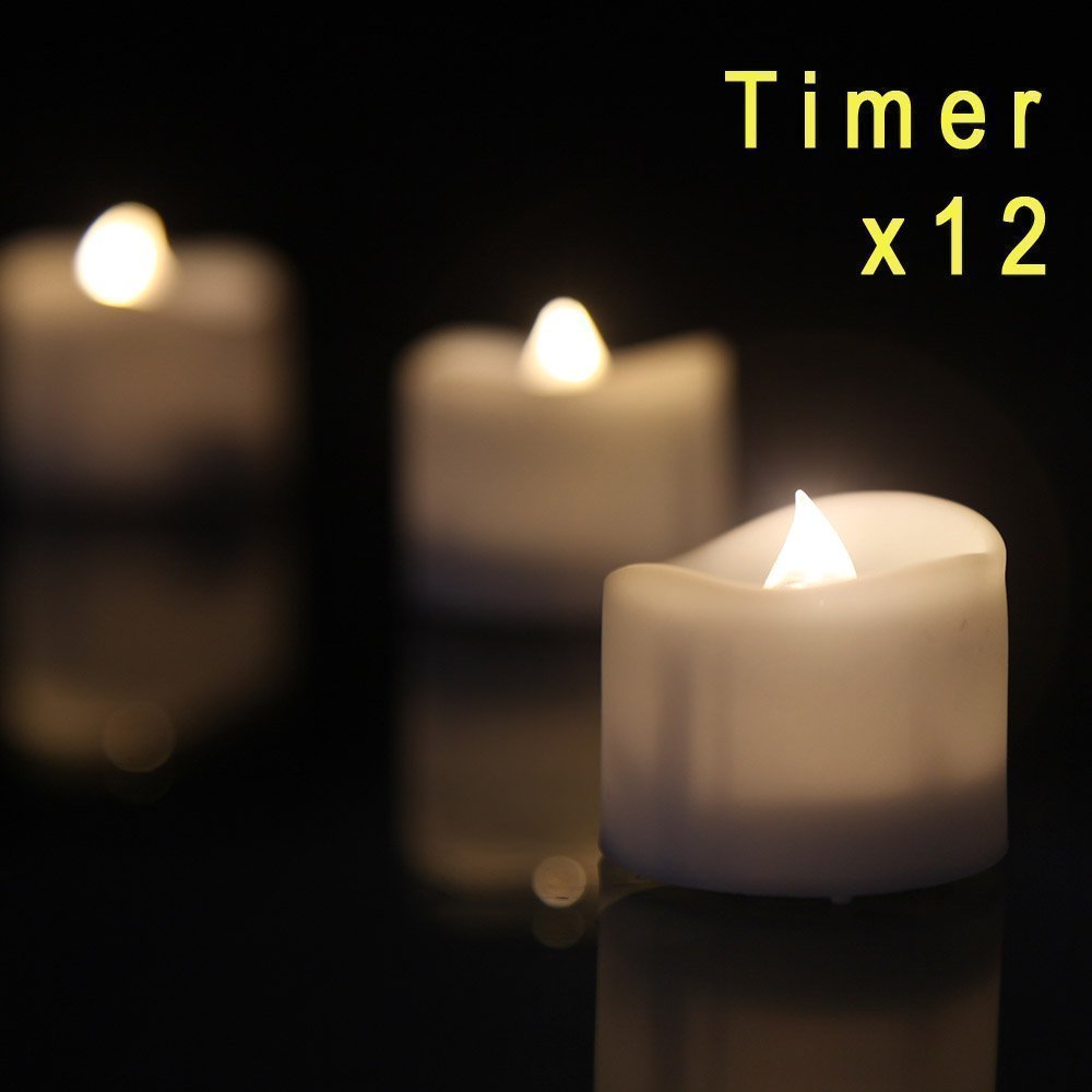 eLander LED tea light CR2032 battery inside for long lasting cycles