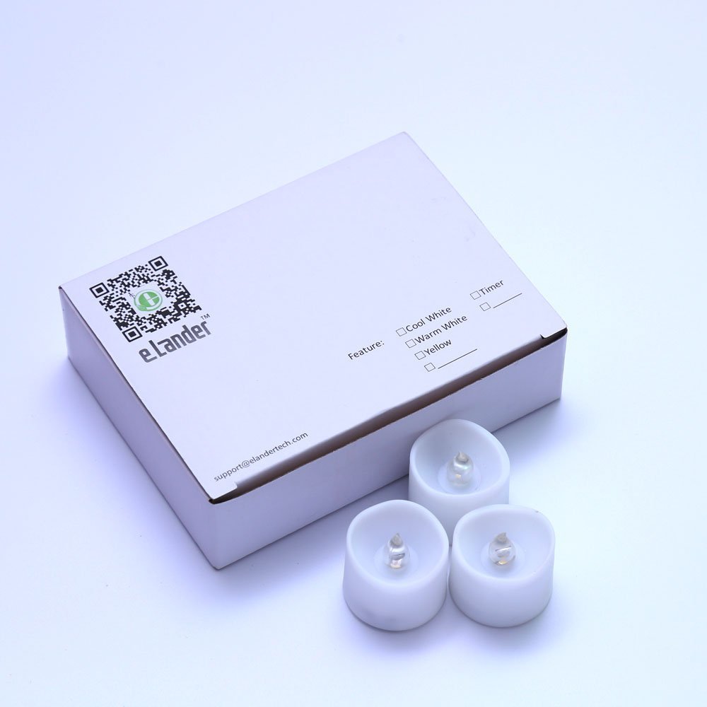 eLander LED tea light long run time for extended use