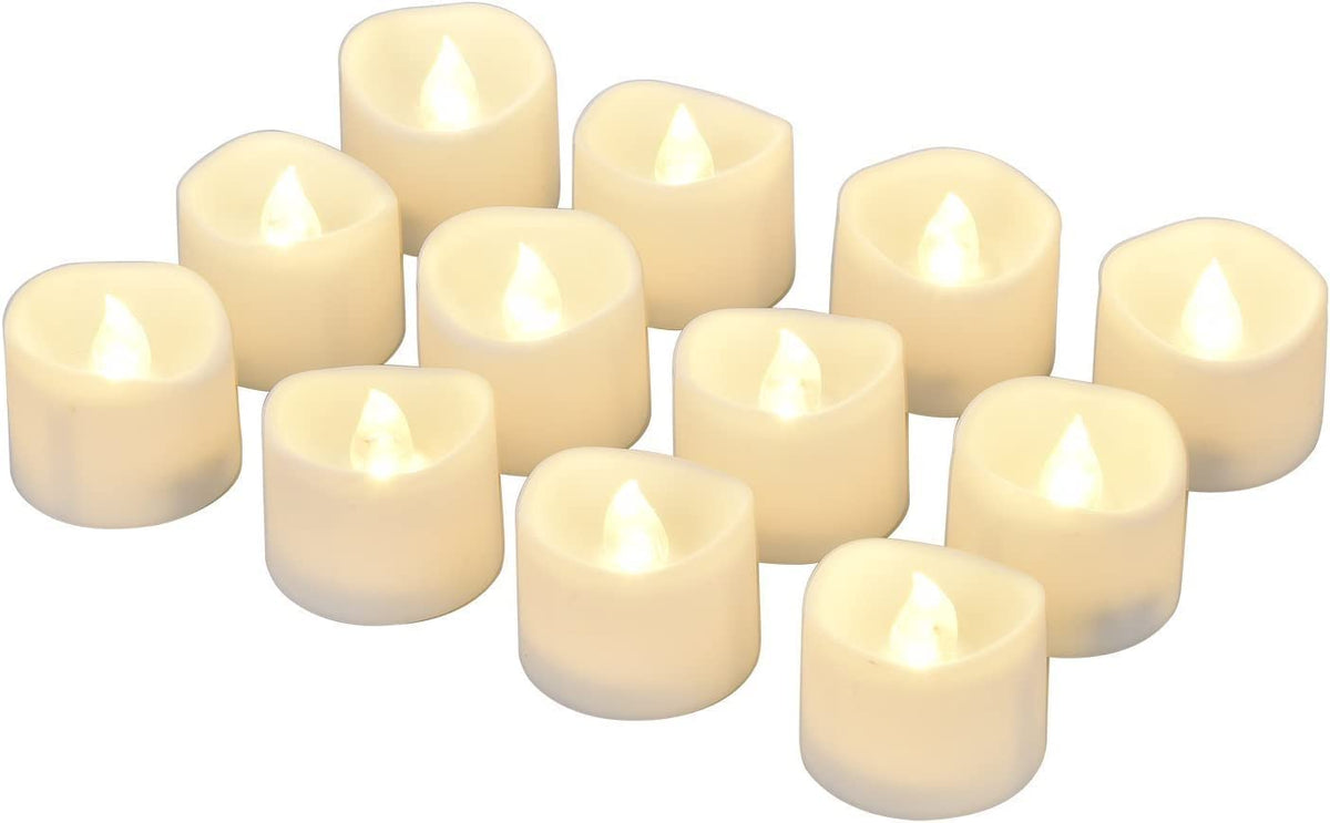 eLander LED tea light timer on off switch for easy daily use