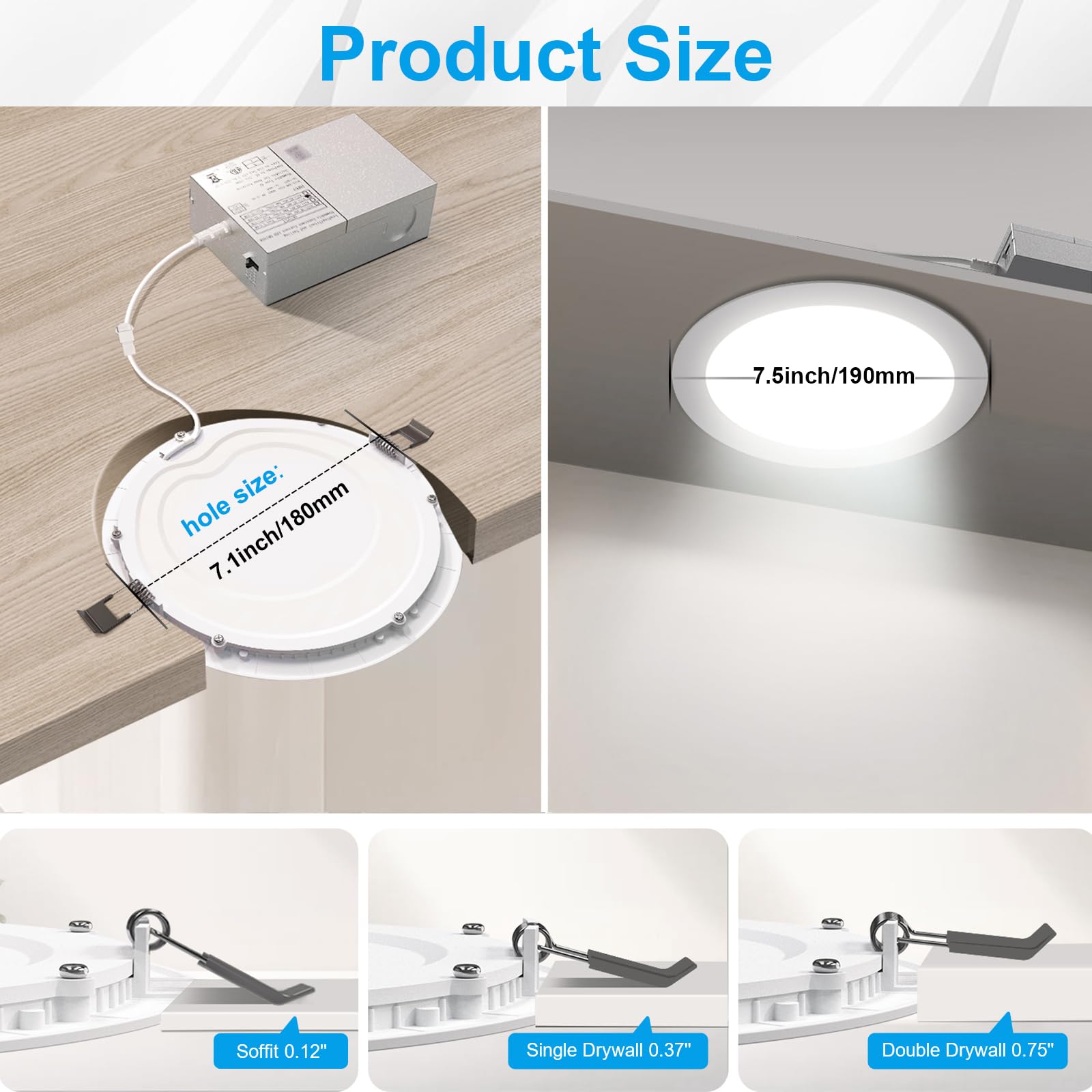 Elaruslux included junction box enables quick installation process.