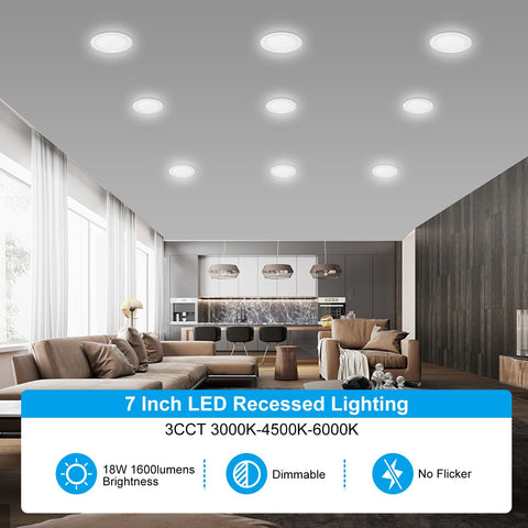 Elaruslux recessed light ideal for living rooms, kitchens, and hallways.