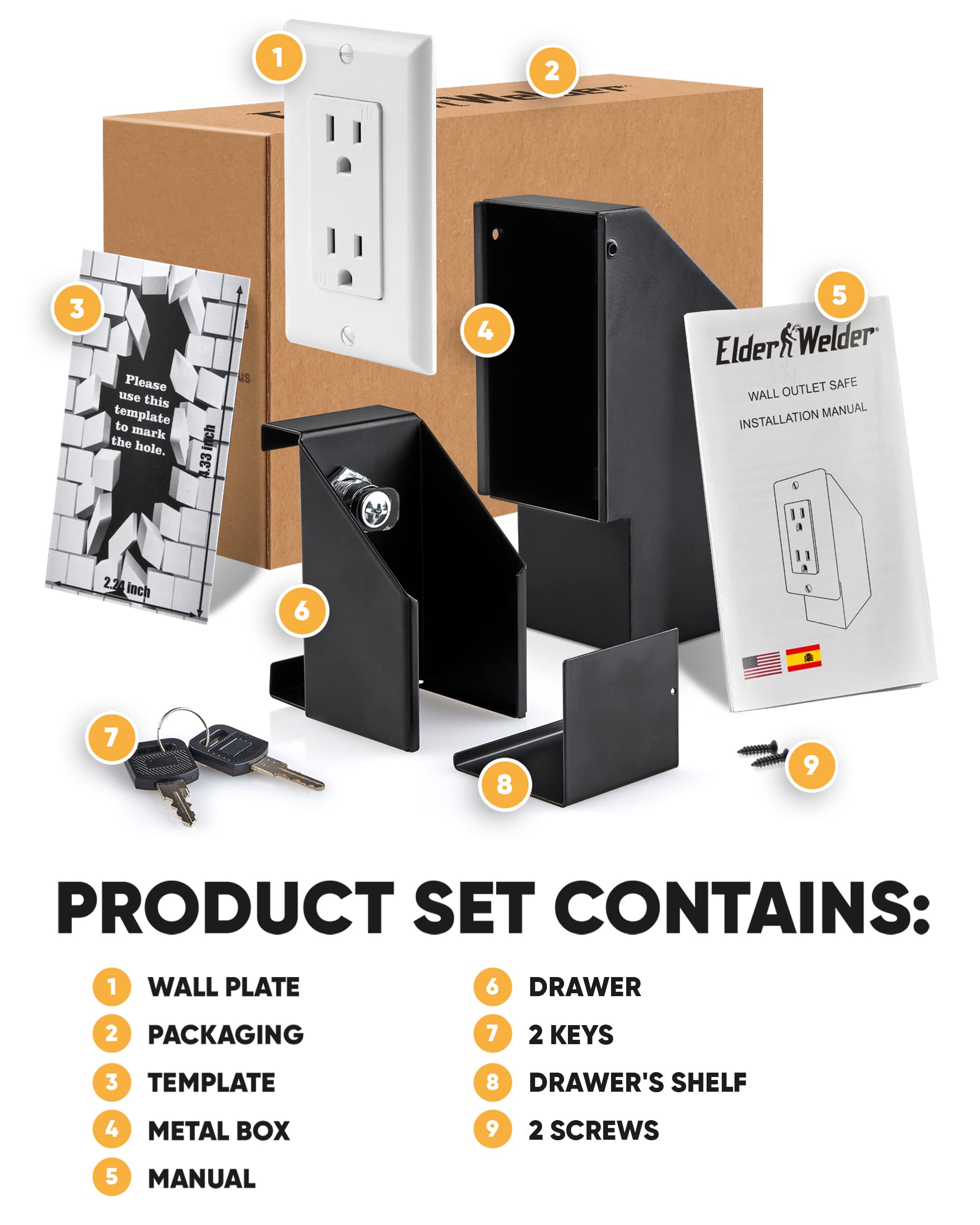 Elder Welder offers 30 cubic inches of storage for small valuables.
