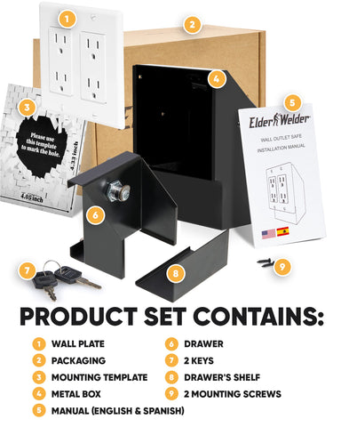 Elder Welder 50 cubic inches capacity for discreet storage.