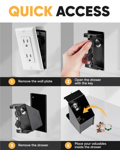 Elder Welder real wall plate included adds an authentic, secure look.