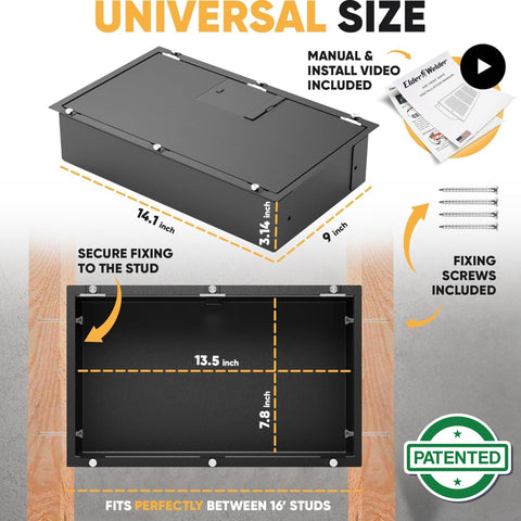 Storage capacity of Elder Welder over 300 cubic inches for valuables