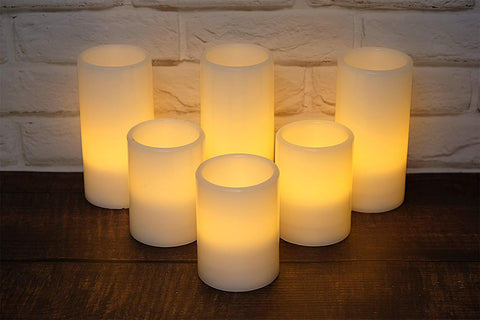 Eldnacele flameless candles create cozy party centerpieces with soft light