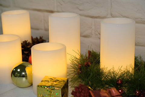 Eldnacele 8-hour timer feature demonstrated on candle