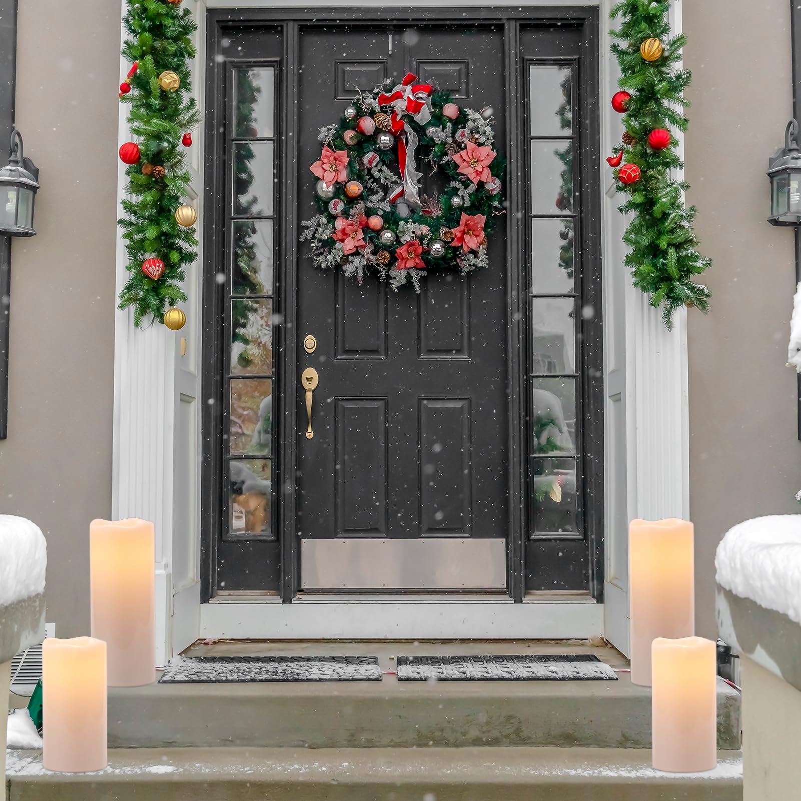 Eldnacele two-pack candles fit lanterns and outdoor decor ideas