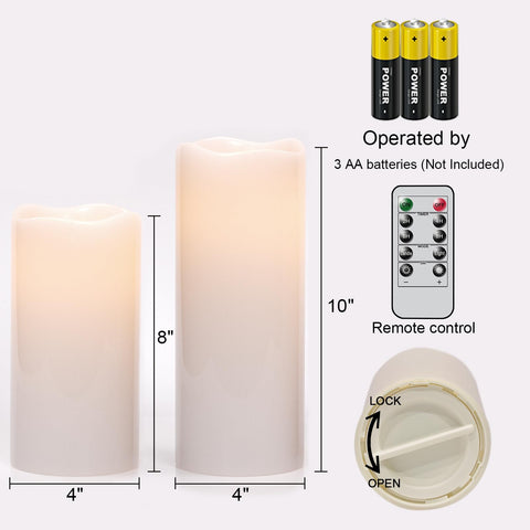 Eldnacele outdoor flameless candle 10-inch withstands sun and rain for year-round ambiance