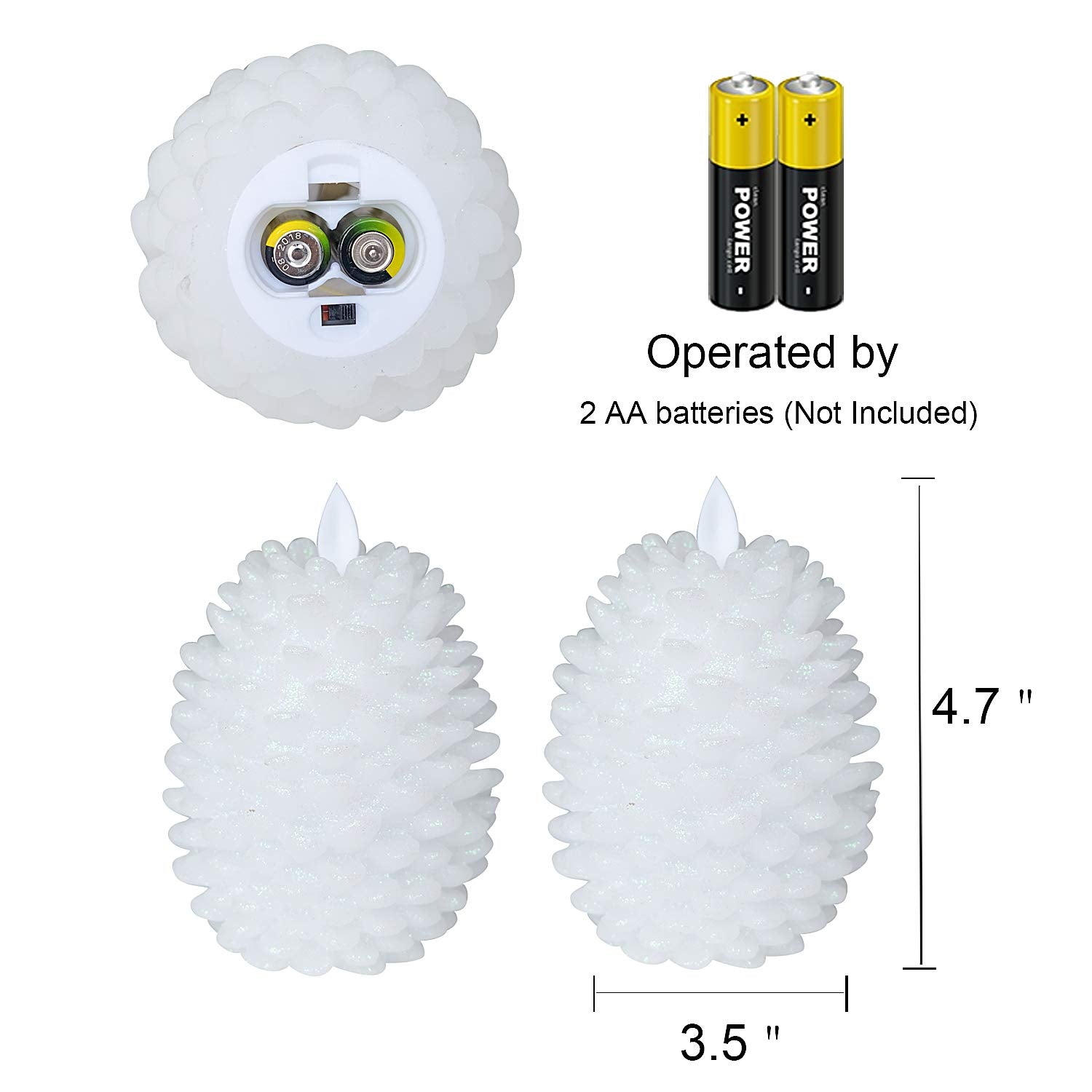 Gift-ready two-pack decor that enhances Christmas celebrations.