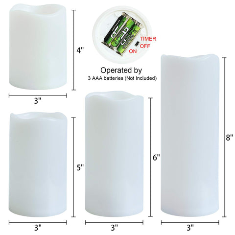 Eldnacele candles with a 6 hour timer ensure automatic daily lighting without manual on/off.
