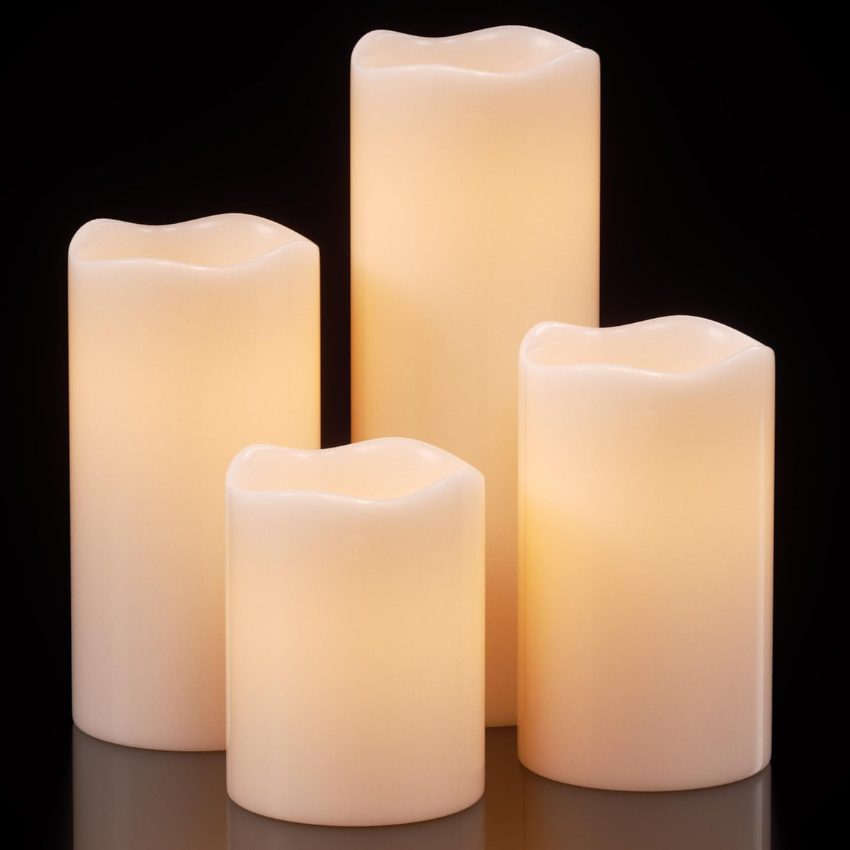 Eldnacele waterproof flameless candles four-pack for versatile indoor and outdoor ambiance.