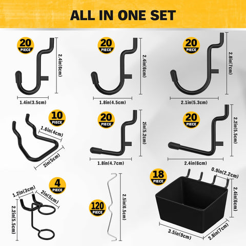 ELEAD 18 durable bins organize small parts and screws
