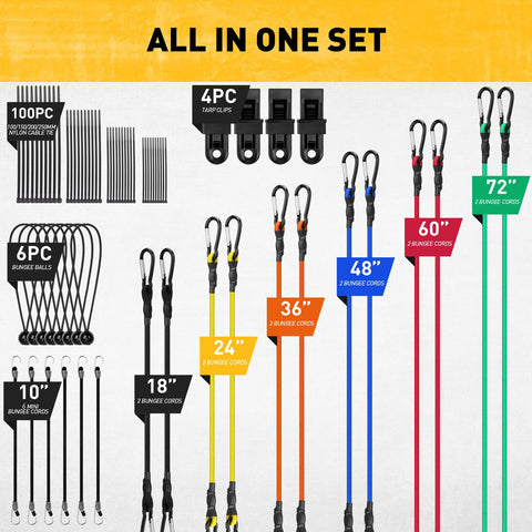 ELEAD 72-inch bungee cord for long-span securing outdoor gear