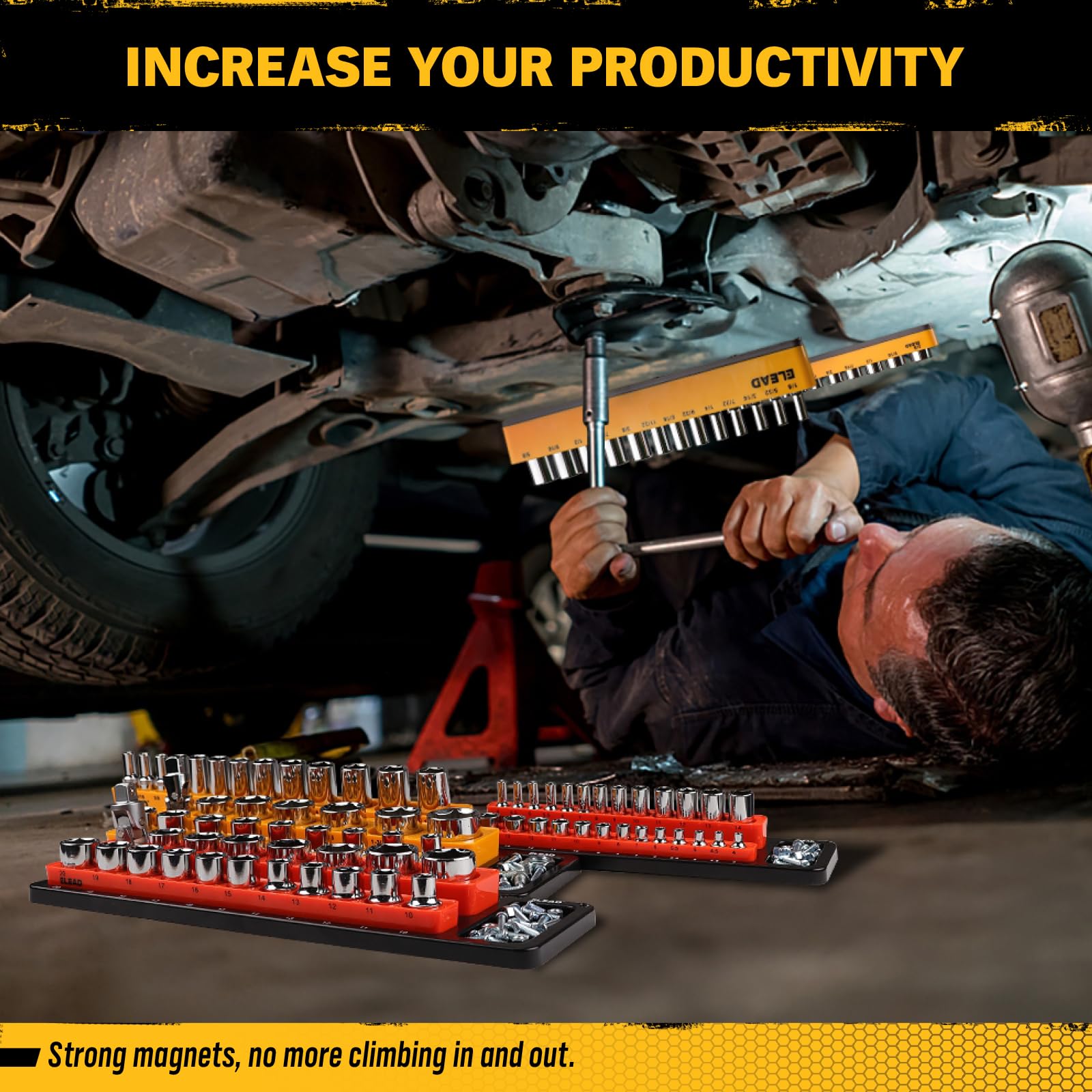 ELEAD durable ABS construction resists wear while keeping tools organized.