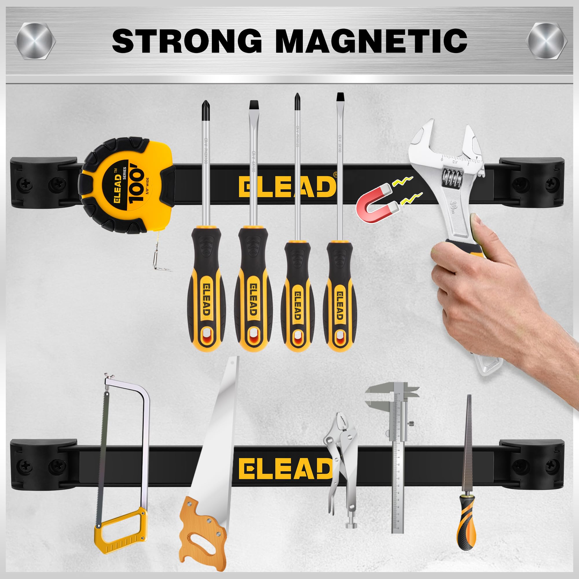 ELEAD belt clip holds screws and bits securely during work