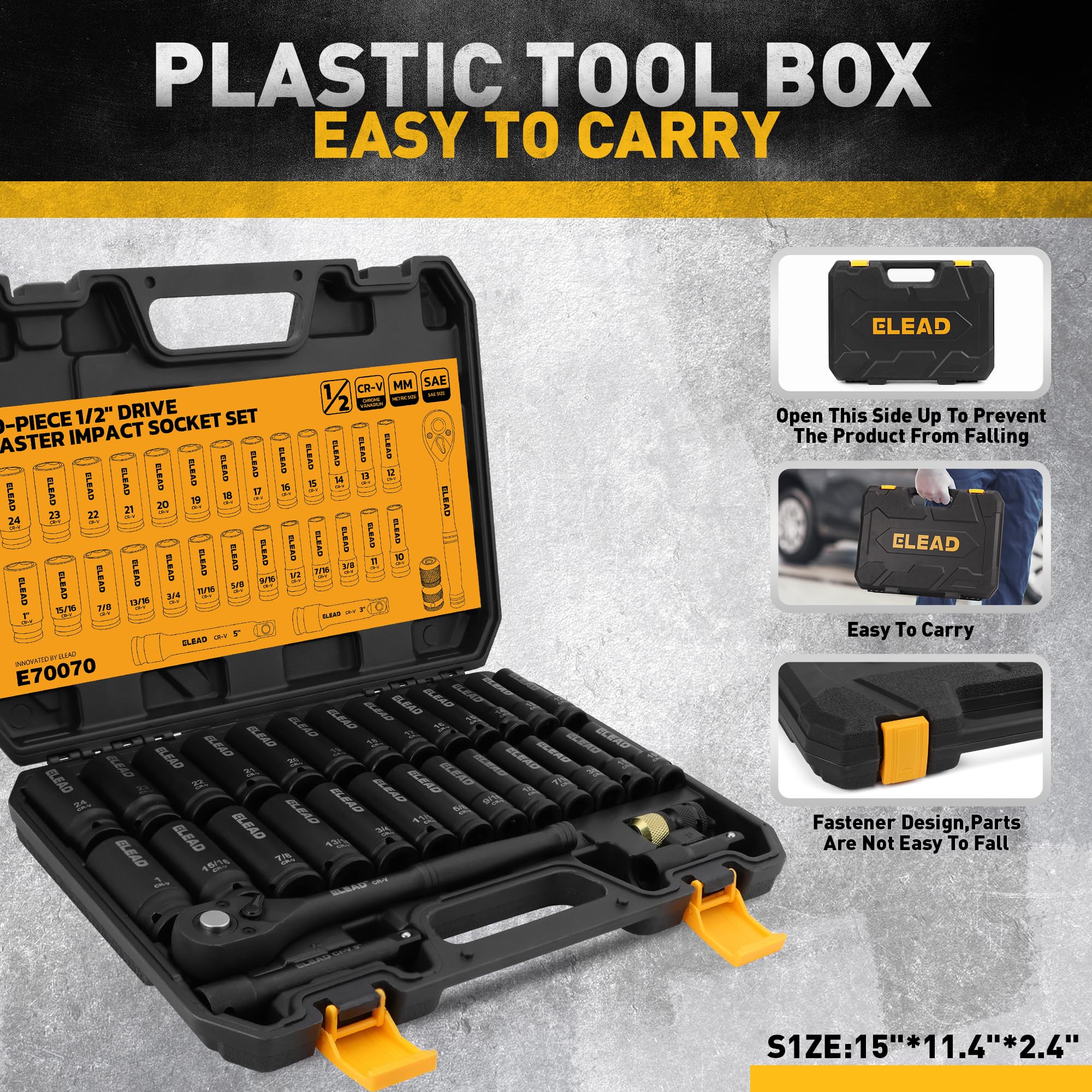 ELEAD bit adapter adds versatile use with multiple fasteners