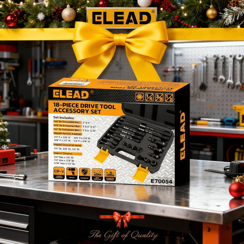 ELEAD blow-molded storage case keeps tools organized and portable.