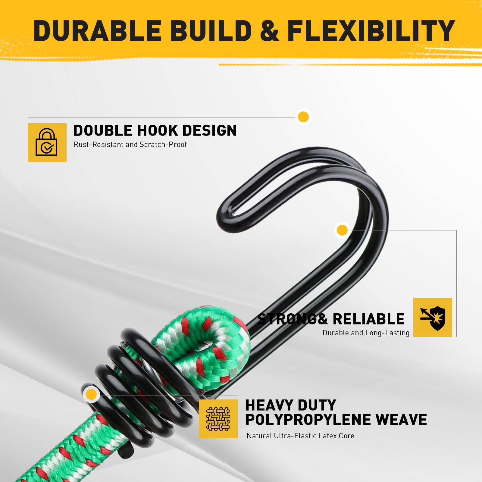 ELEAD 30-inch cord with reliable tension for transport