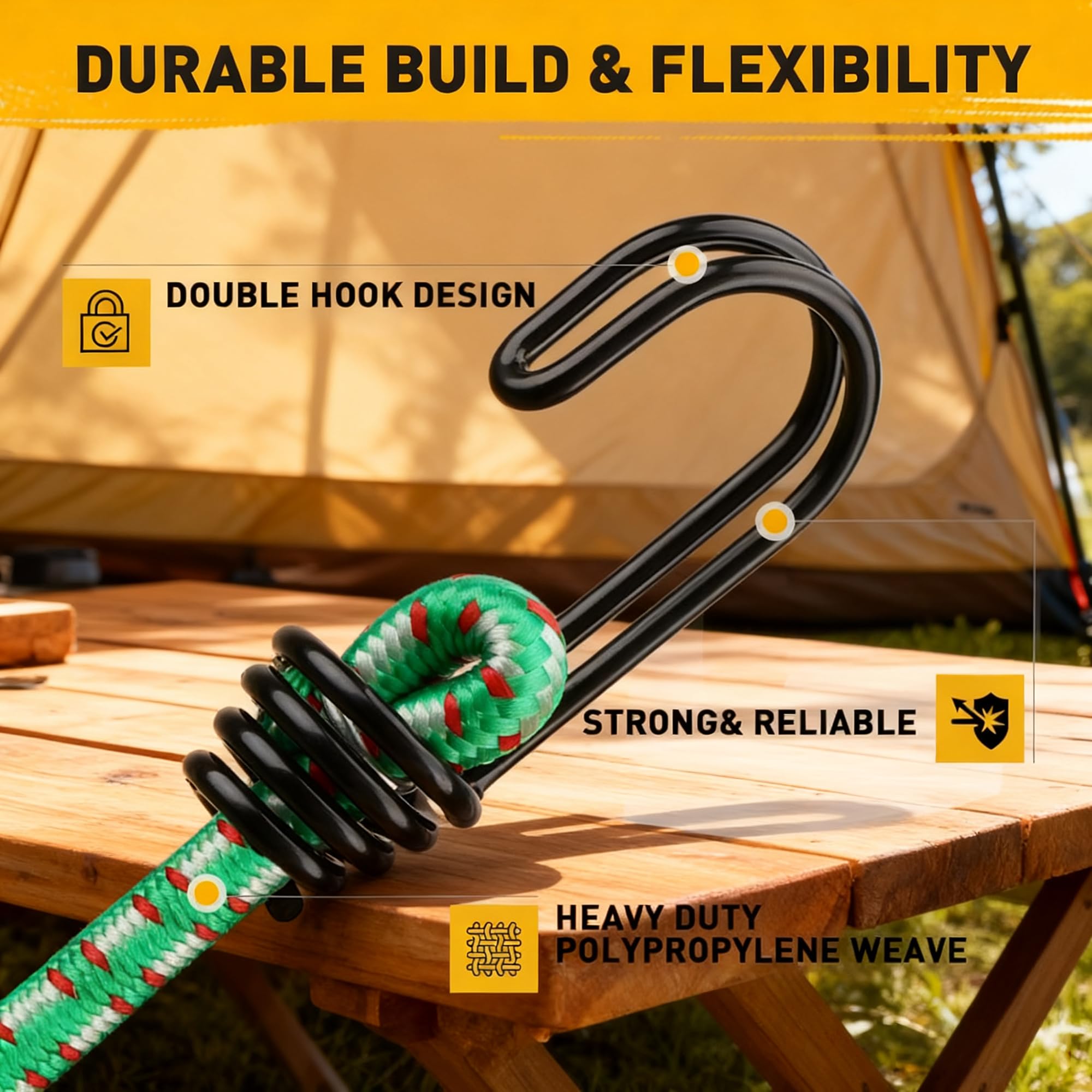 ELEAD 36-inch bungee cord providing extended tension for larger items.