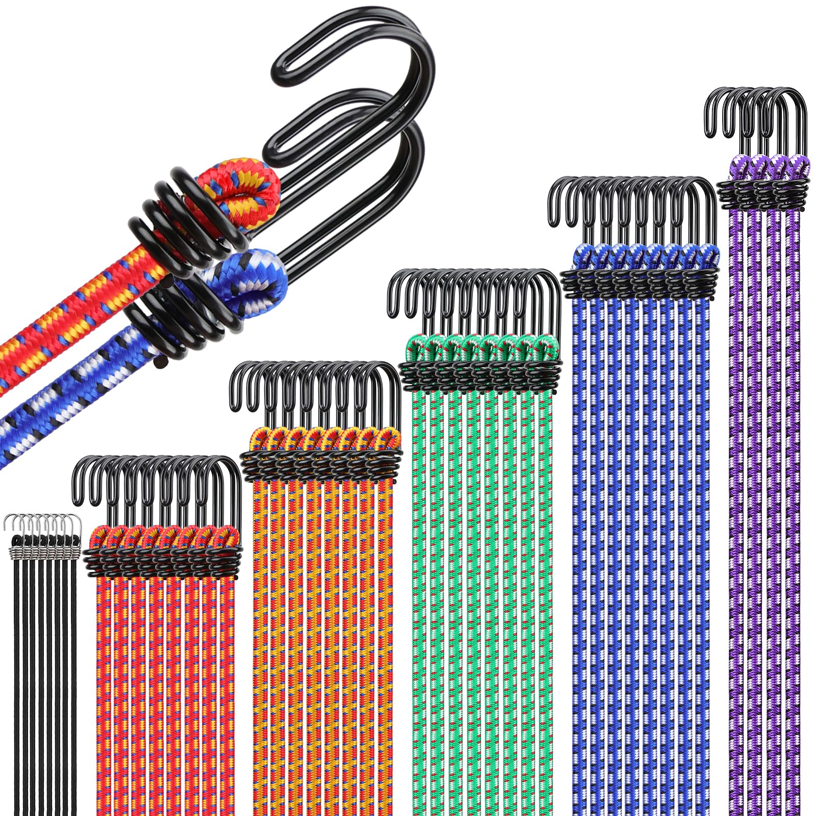 ELEAD bungee cords storage jar for organized outdoor use