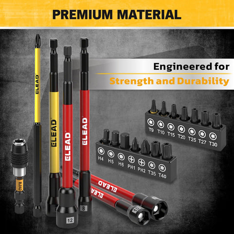 ELEAD chrome vanadium durability resists wear and rust